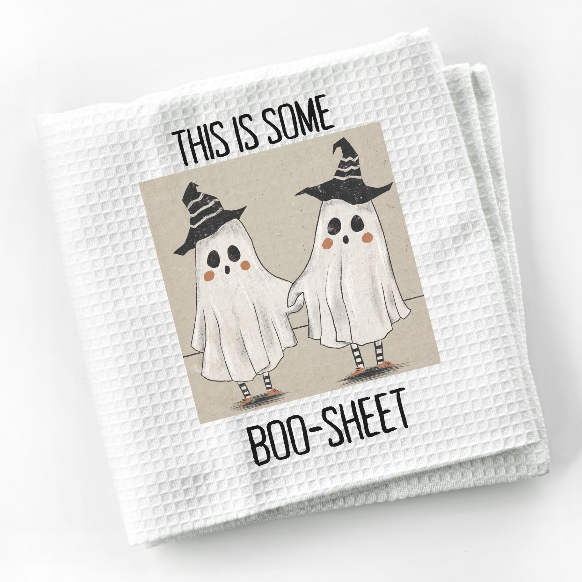 Halloween Sarcastic  Quote Dish Towel | Halloween Funny Kitchen Towel Sayings | Gift for Halloween Lover or Cook | Funny Bathroom Hand Towel