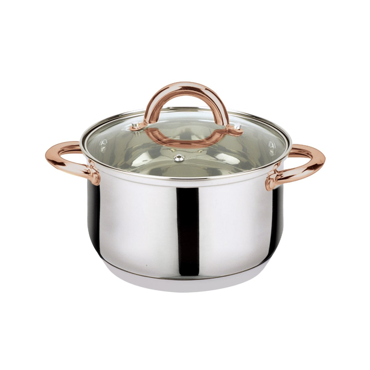 6-Piece Stainless Steel Casserole Set Pots and Lids.