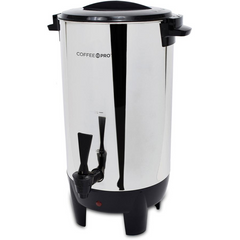 Coffee Pro 30-Cup Percolating Urn/Coffeemaker - 30 Cup(s) - Multi-serve - Stainless Steel - Stainless Steel Body