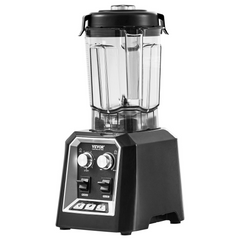 VEVOR Professional Blender, Commercial Countertop Blenders, 68 oz Jar Blender Combo, Stainless Steel 3 Functions Blender, for Frozen Drinks, Shakes, Smoothies, Peree, and Crush Ice, Black.