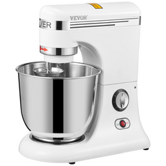 VEVOR 600W Stand Mixer 11-Speed Tilt-Head Dough Mixer 7.4 Qt Bowl 3 Attachments