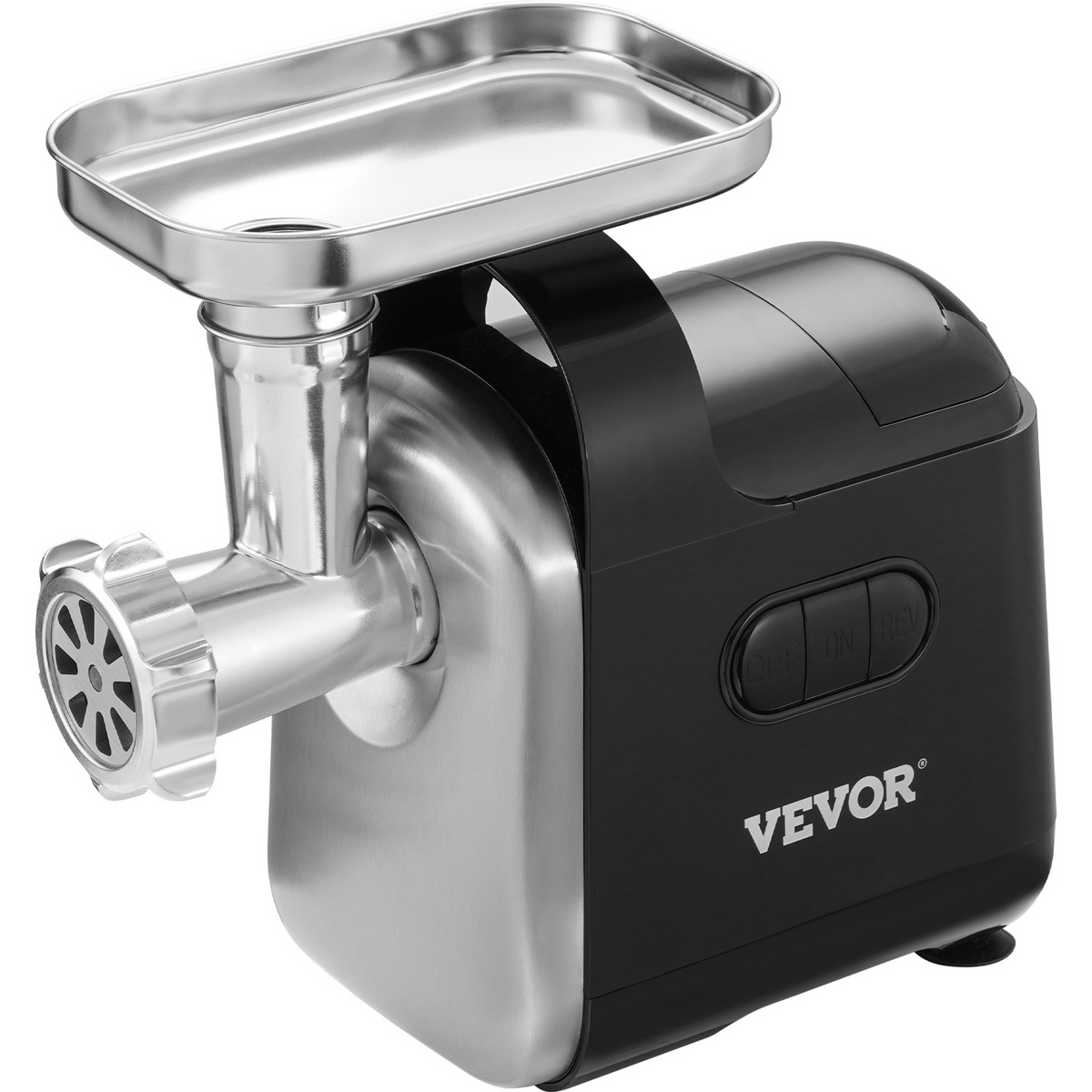 VEVOR Electric Meat Grinder, 6.6 Lb/Min, 550W（2200W MAX) Industrial Meat Mincer with 2 Blade, 3 Grinding Plates, Sausage Maker & Kubbe Kit ABS + Stainless Steel Commercial Meat Grinder, ETL Listed