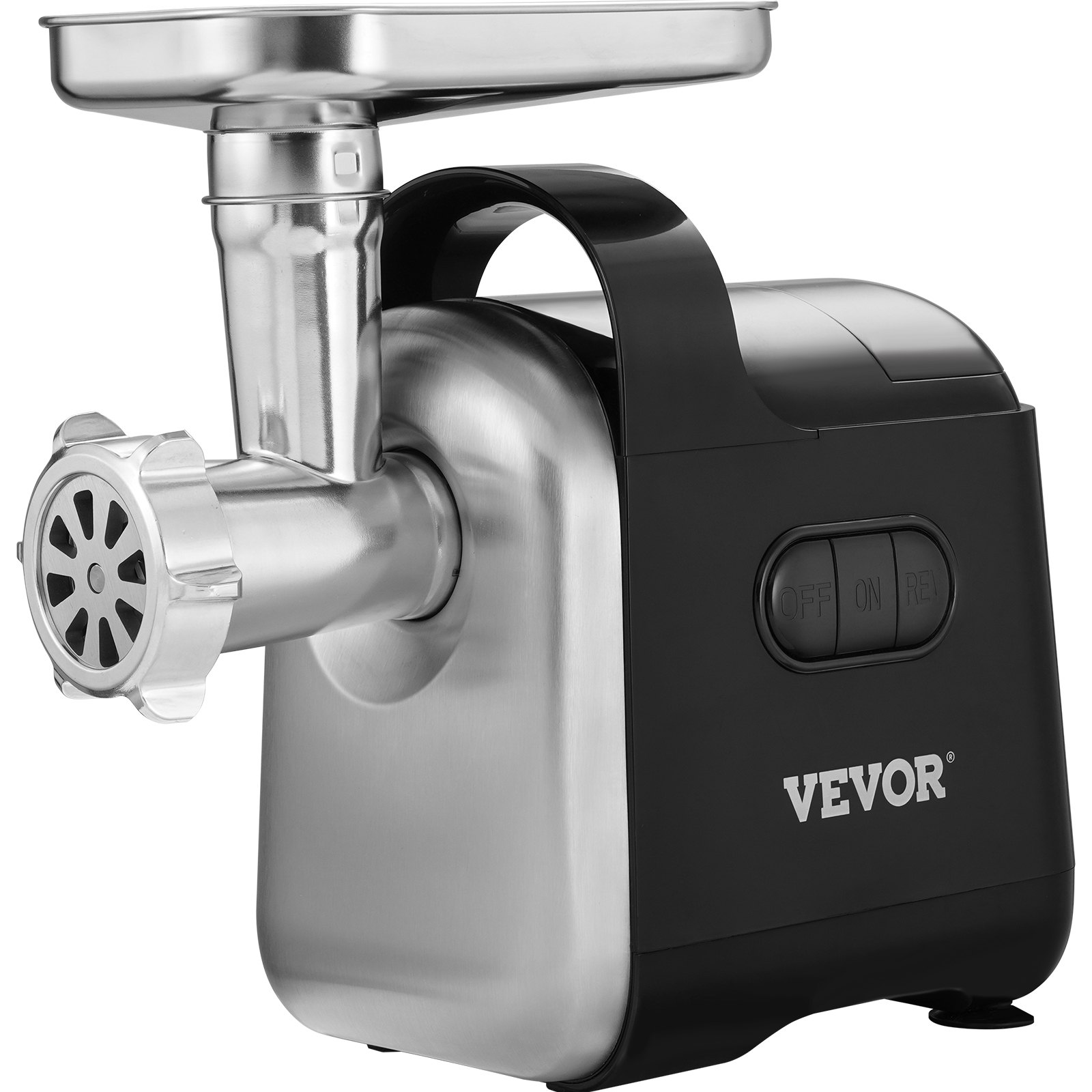 VEVOR Electric Meat Grinder, 6.6 Lb/Min, 550W（2200W MAX) Industrial Meat Mincer with 2 Blade, 3 Grinding Plates, Sausage Maker & Kubbe Kit ABS + Stainless Steel Commercial Meat Grinder, ETL Listed