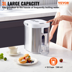 VEVOR Instant Hot Water Dispenser 3L/102oz Electric Countertop Water Dispenser