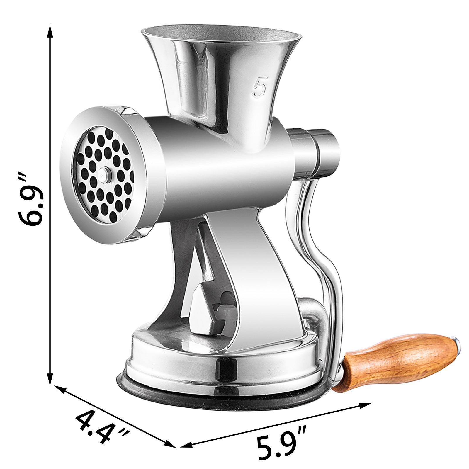 VEVOR Meat Grinder Manual 304 Stainless Steel Hand Operated Meat Grinder Multifunctional Crank Sausage Maker Coffee Powder Grinder for Household for Beef Chicken Pepper Mushroom Coffee