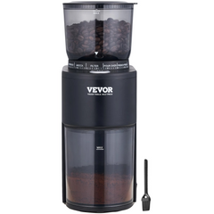 VEVOR 200-Watt Coffee Grinder with 38 Precise Conical Burr Coffee Grinder 5.3-Ounce 20 Cups Coffee Bean Grinder Perfect for Drip, Espresso