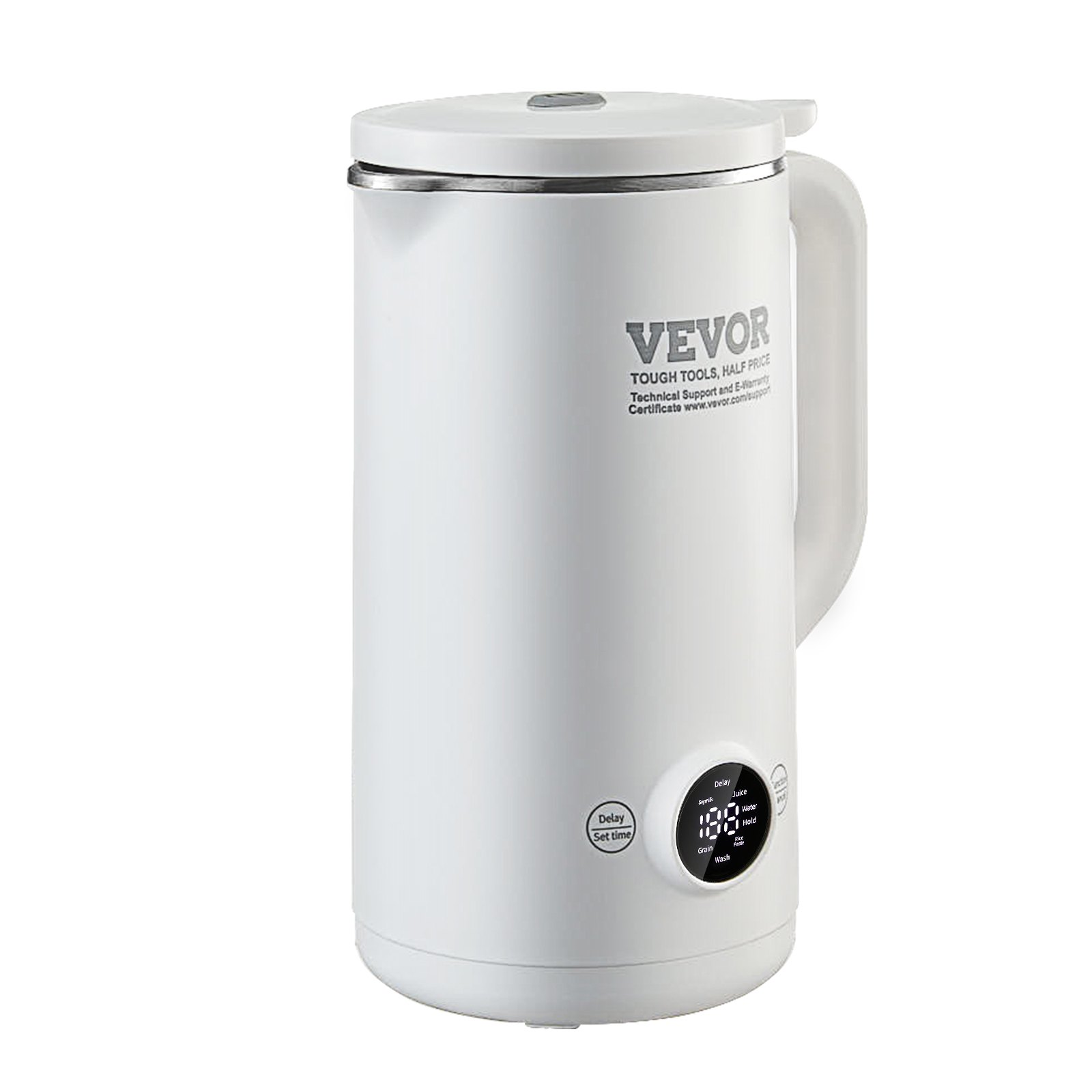 VEVOR Nut Milk Maker 8-in-1 Soy Milk Maker 8-Leaf Blades 600ML 2-18 Hours Timer