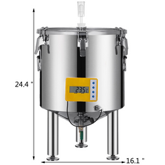 VEVOR 14 Gallon Stainless Steel Brew Fermenter Home Brewing Brew Bucket Fermenter With conical base Brewing Equipment