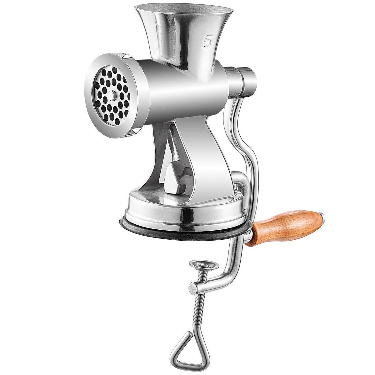 VEVOR Meat Grinder Manual 304 Stainless Steel Hand Operated Meat Grinder Multifunctional Crank Sausage Maker Coffee Powder Grinder for Household for Beef Chicken Pepper Mushroom Coffee