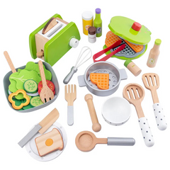 Imitation Game Wooden Kitchen Tools for Children Multivariant