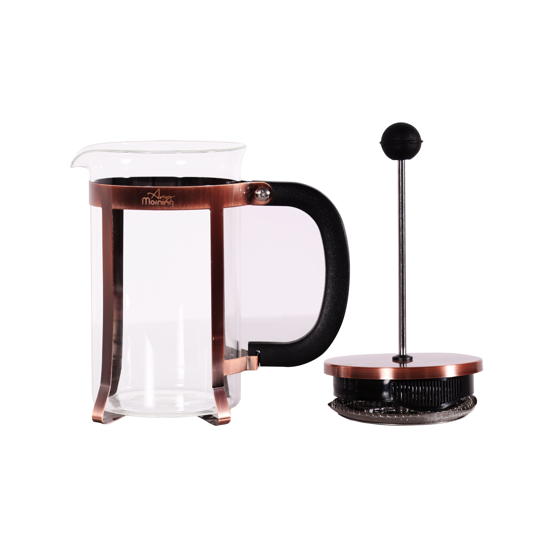 Any Morning French Press Coffee and Tea Maker, Copper, 600 ml - 20 oz.