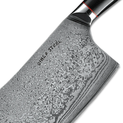 HAGAKURE Y | Chopping Knife 7" Damascus AUS 10 Steel