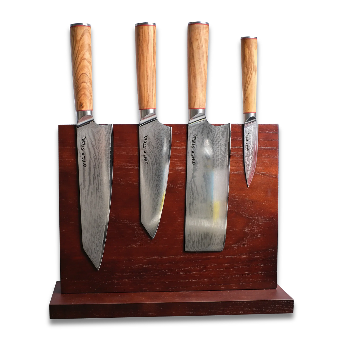 KC Series |Mia Five - Essential 5 pcs Knife set | 4 Knives with Magnetic Wood Block