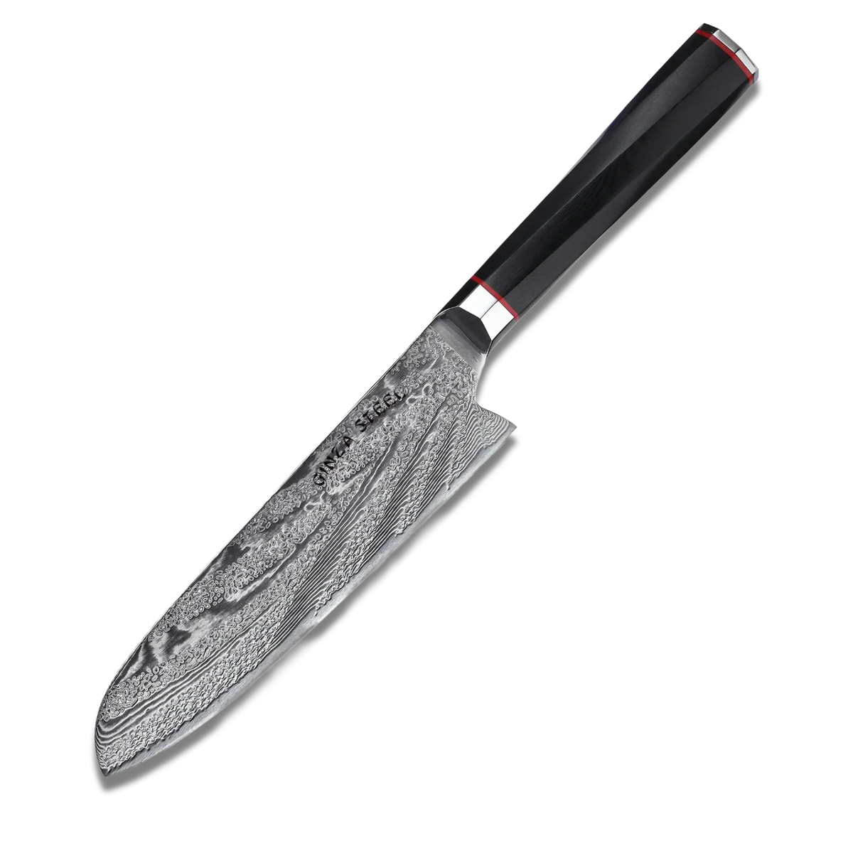 KATANA 18 | Japanese Style Santoku Knife 7" Damascus VG10 Steel 67 layer