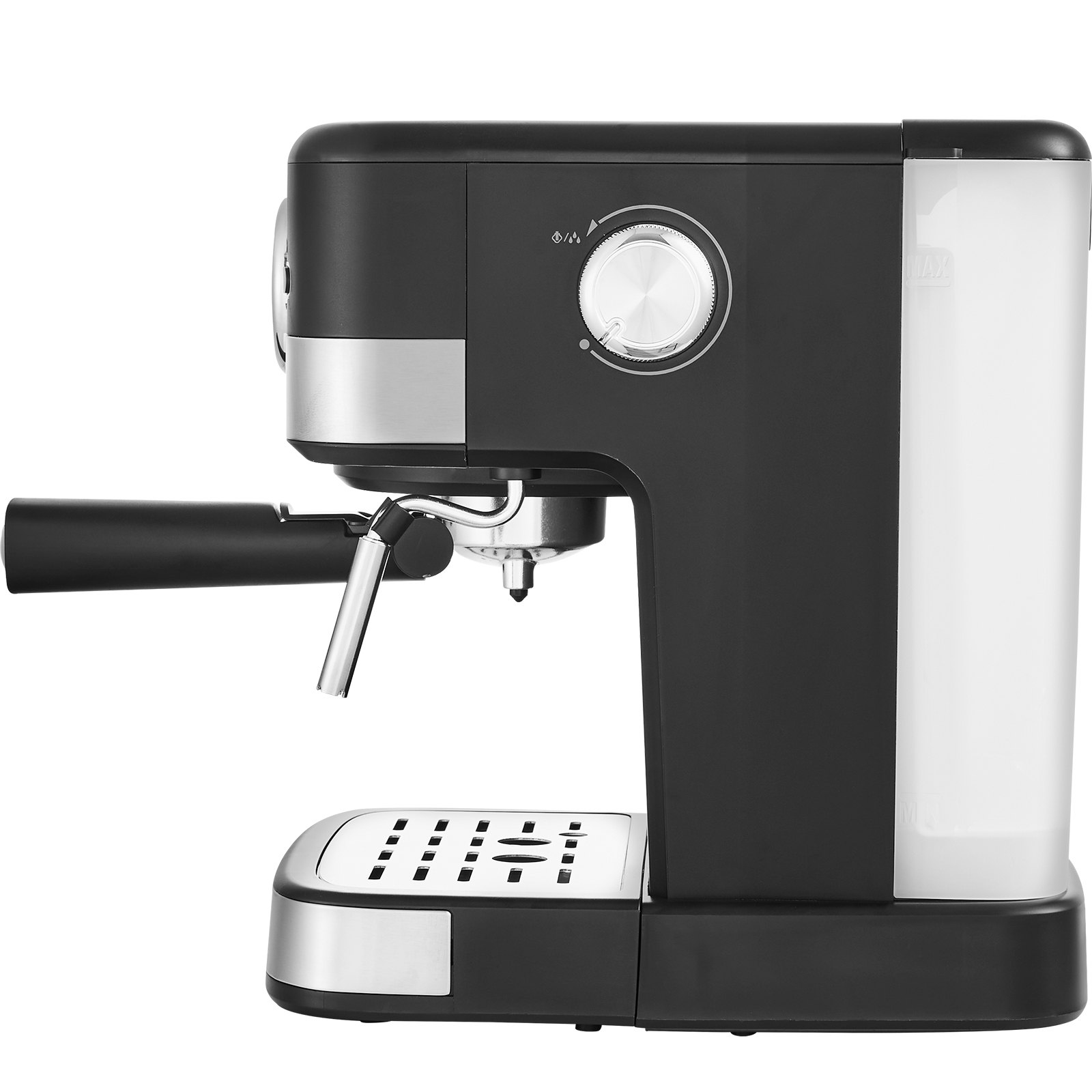 VEVOR Espresso Machine, 15 Bar Semi-Automatic Espresso Maker with Milk Frother Steam Wand for Latte and Cappuccino, Professional Coffee Maker with Temp Gauge & Removable Water Tank, NTC Control System