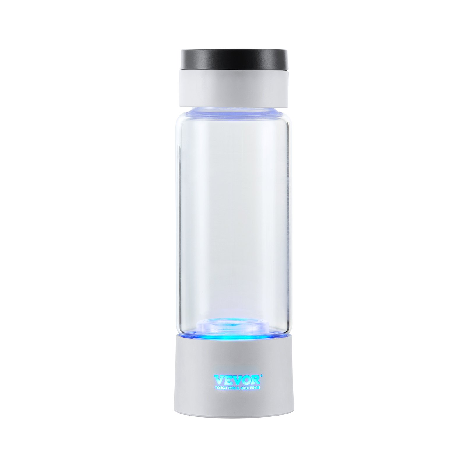 VEVOR Hydrogen Water Bottle Generator, 380 ml / 13.4 oz Capacity Portable Hydrogen Water Maker, SPE Technology Hydrogen Rich Water Ionizer Machine with Nasal Inhalation Tube and Self-Cleaning