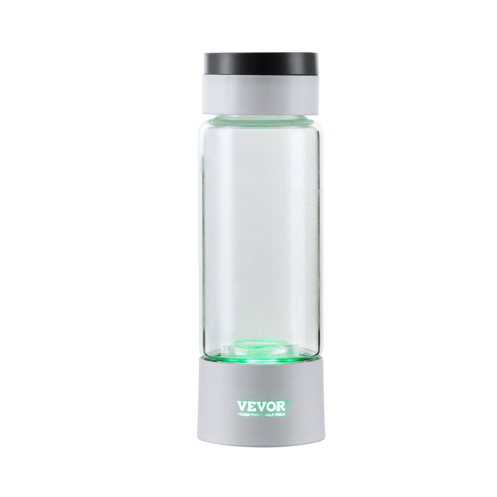 VEVOR Hydrogen Water Bottle Generator, 380 ml / 13.4 oz Capacity Portable Hydrogen Water Maker, SPE Technology Hydrogen Rich Water Ionizer Machine with Nasal Inhalation Tube and Self-Cleaning