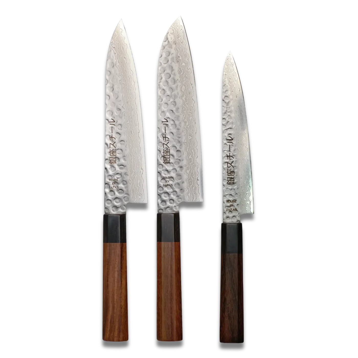 Ginza Steel Sandvik Knife Bundle X3