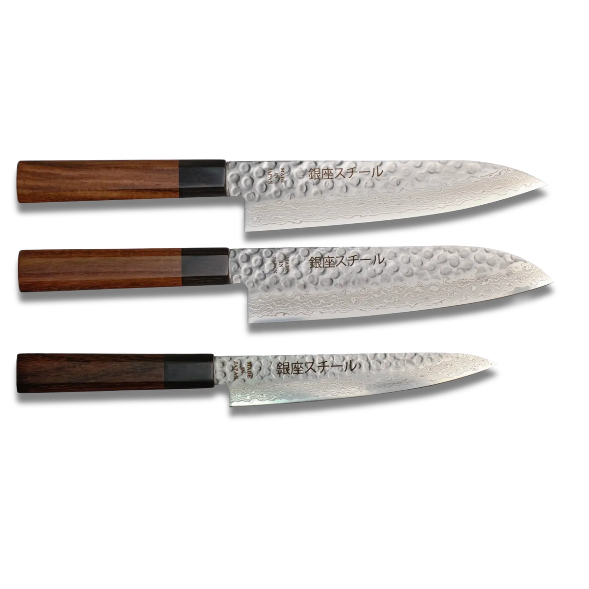 Ginza Steel Sandvik Knife Bundle X3