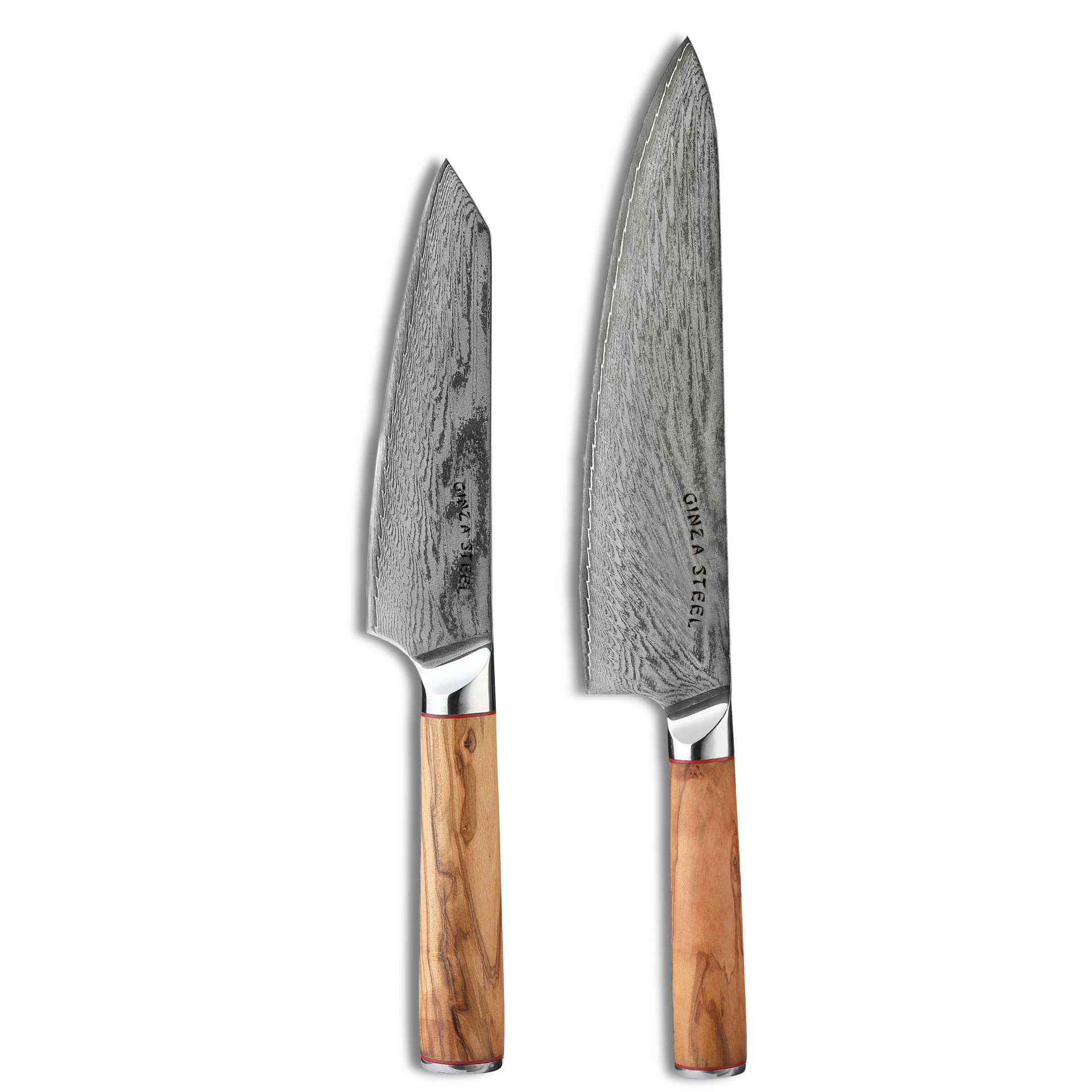 MIA TWO | Essential Two Piece Chef Knife Set | AUS10 Damascus Steel