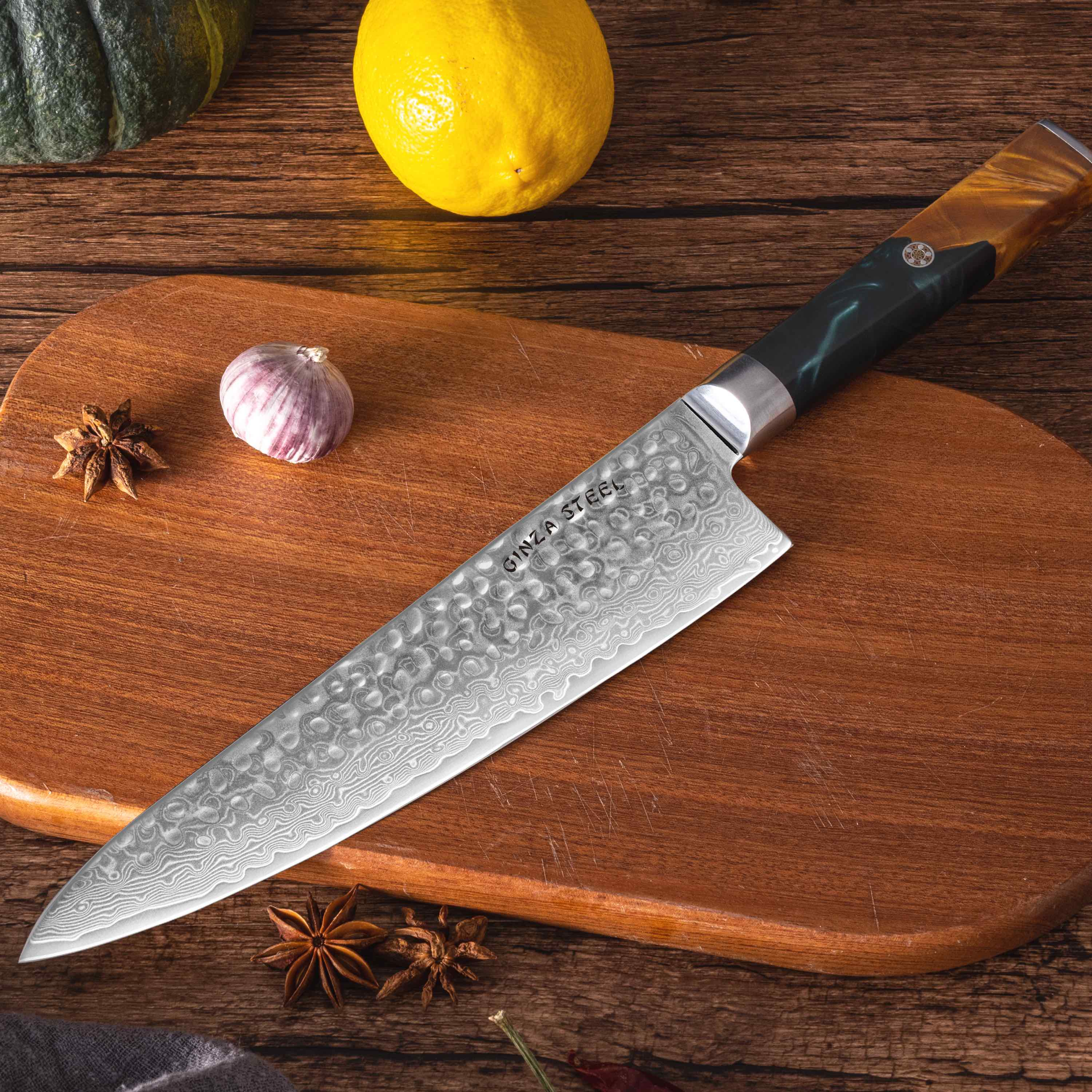 Kaze Katana |  Chef Knife 8" Damascus VG10 Steel 67 layer