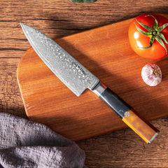 Kaze Katana |  Chef Knife 6-in Damascus VG10 Steel 67 layer