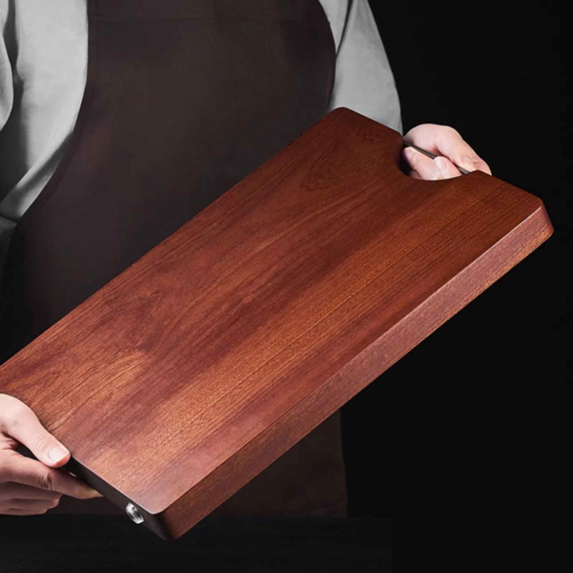 Ginza Steel Pro Cutting Board - Ebony Wood - 50x35x3cm- 19.6x13.7x1.1"