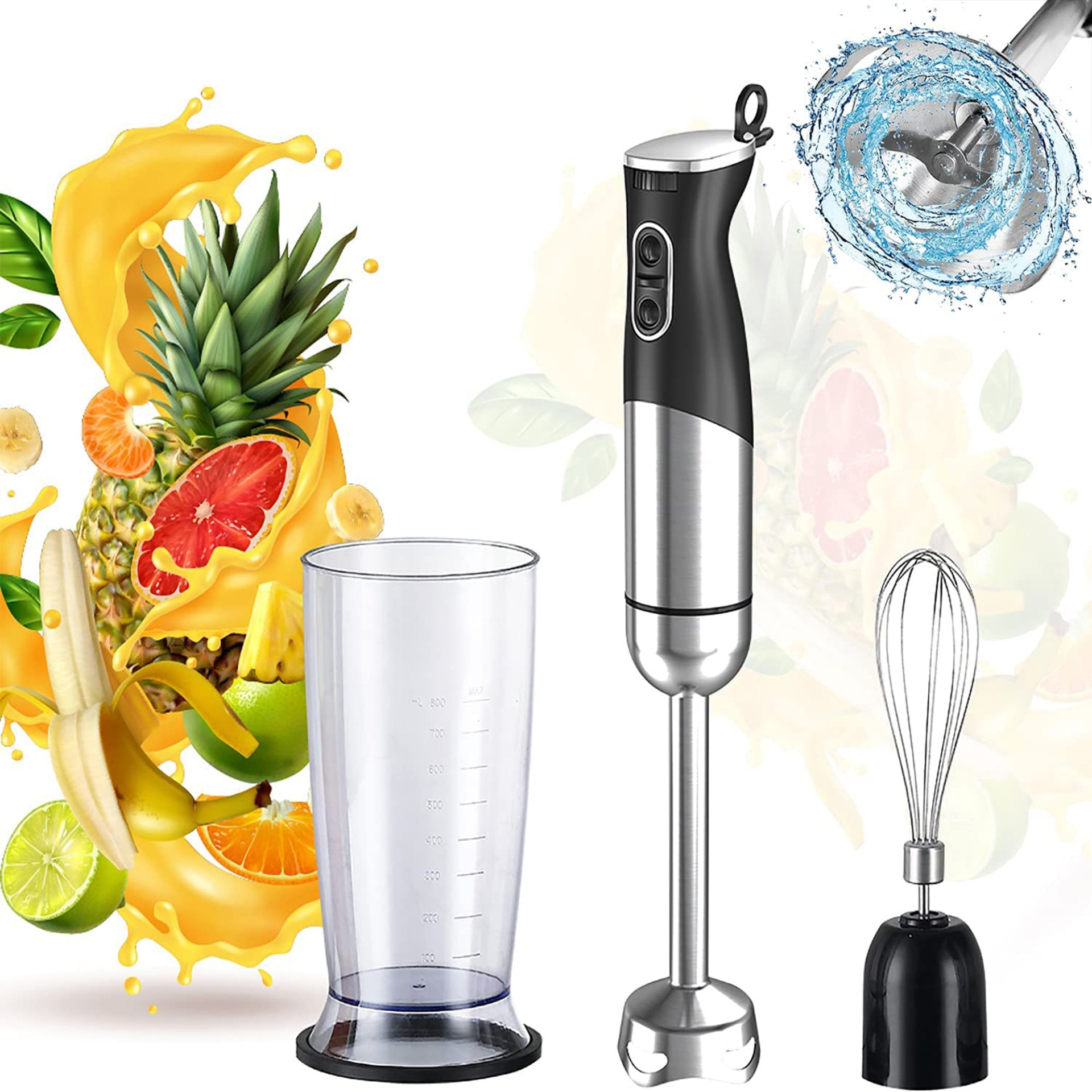 5Core Immersion Hand Blender 400W Stick Handheld Mixer Kitcchen Electric Whisk