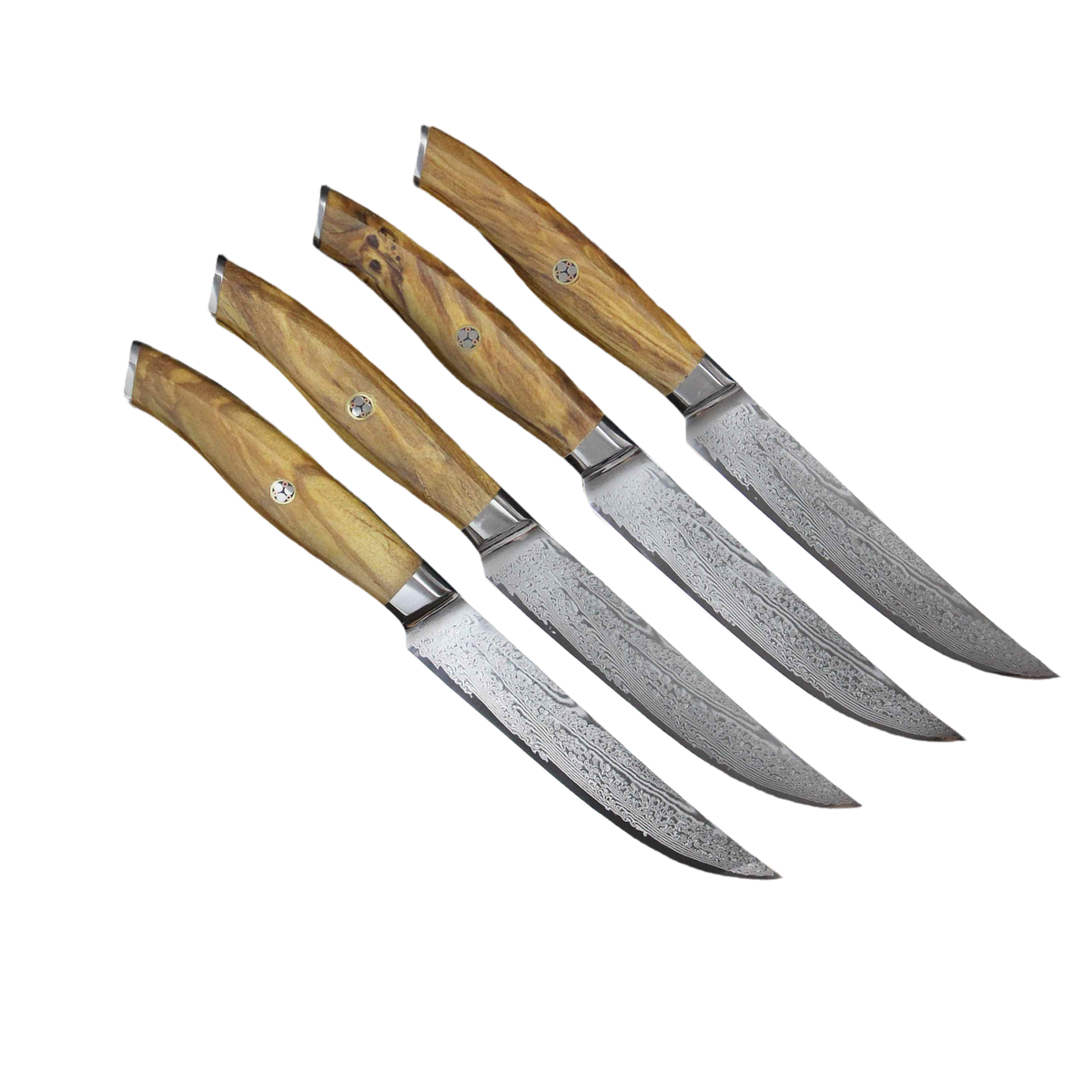 KC Series | AMELIA Essential VG10 Damascus Steel Steak Knife set of four