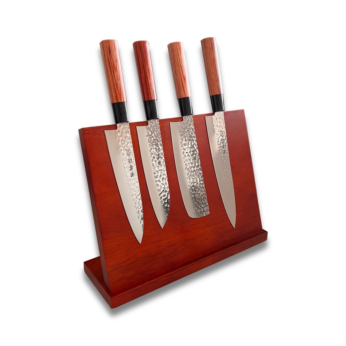 Enhance your culinary experience with the Kanetsune Essential Knife Bundle - Five, the ultimate kitchen knife set. This premium bundle includes four expertly crafted knives and a magnetic wood Enhance block, perfect for any kitchen.