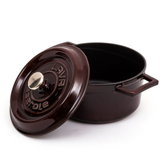 LAVA Premium Round Cast Iron Dutch Oven  7.87 in / 20 cm