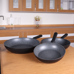 Serenk Excellence 3 Pieces Granite Pan Set