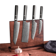 KASAI KOGATANA FIVE | Essential 5 pcs Knife set | 4 Knives with Magnetic Wood Block