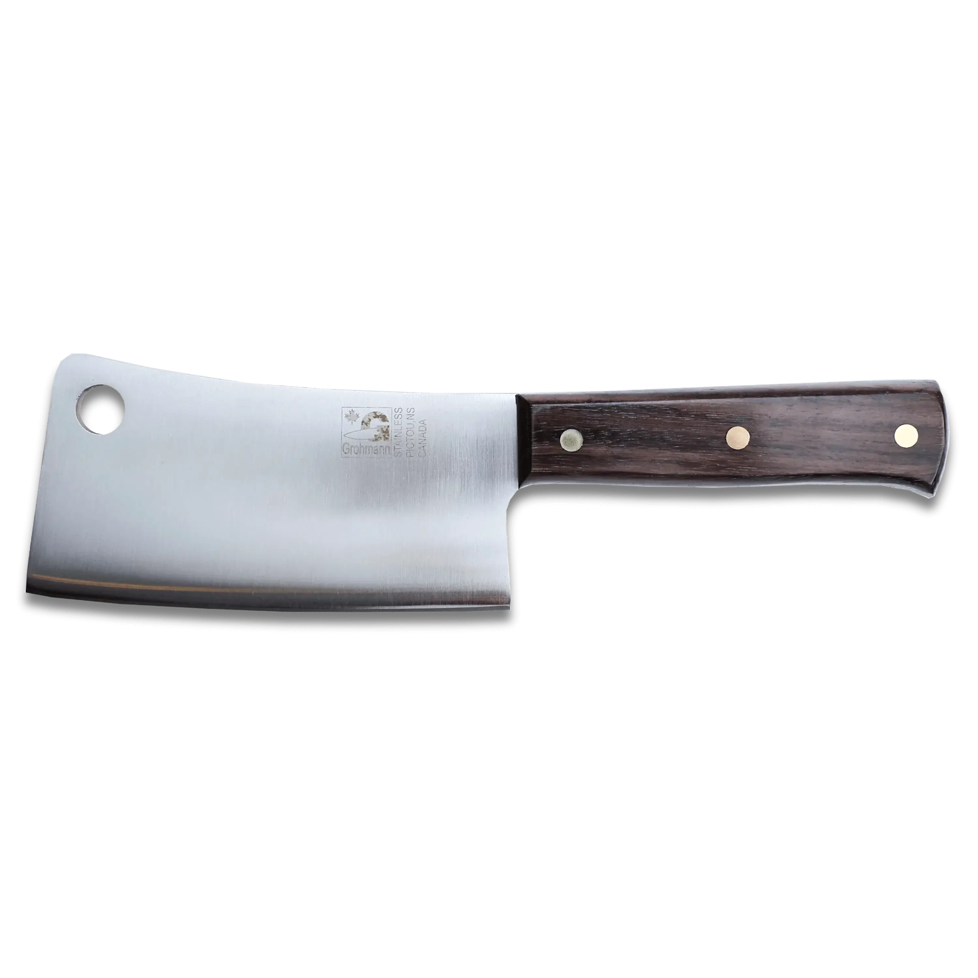 Grohmann 🇨🇦 | Chef's Cleaver 6" Blade Rosewood Handle | Full tang