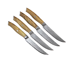 KC Series | AMELIA Essential VG10 Damascus Steel Steak Knife set of four