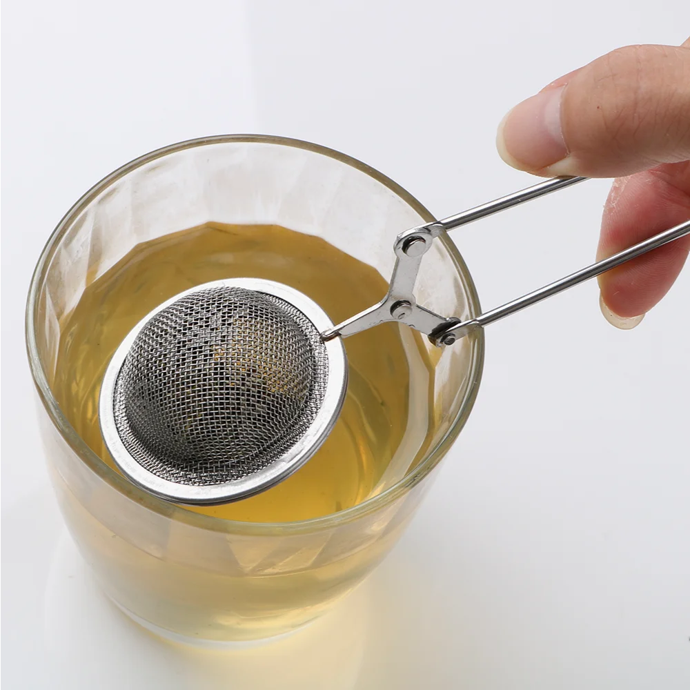 Stainless Steel Tea Infuser Sphere Mesh Tea Strainer Coffee Herb Spice Filter Diffuser Handle Tea Ball.