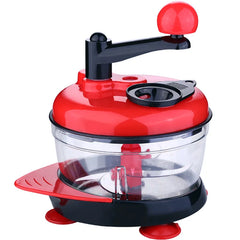 Multi-function Manual Food Processor, Meat Grinder, Vegetable Chopper, Quick Shredder, Green Cutter And Egg Blender.