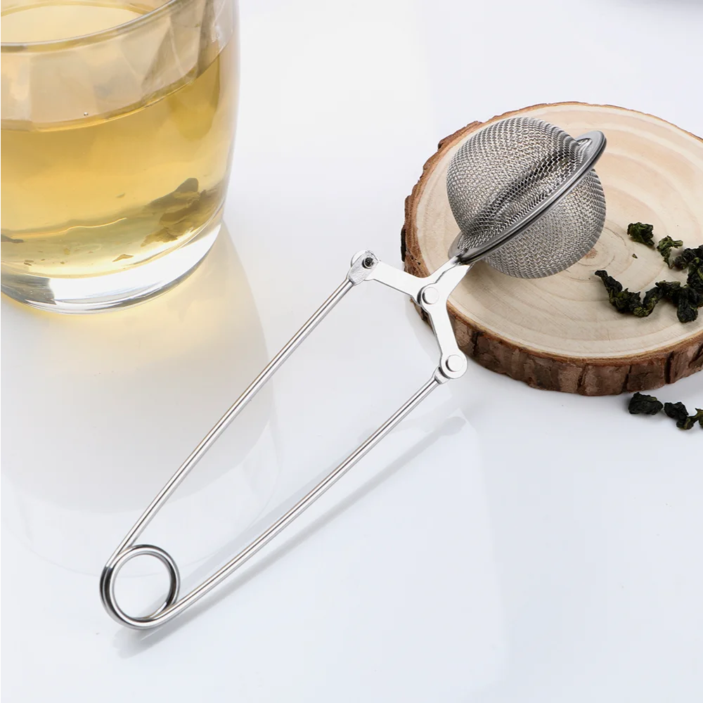 Stainless Steel Tea Infuser Sphere Mesh Tea Strainer Coffee Herb Spice Filter Diffuser Handle Tea Ball.