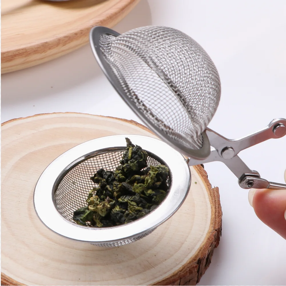 Stainless Steel Tea Infuser Sphere Mesh Tea Strainer Coffee Herb Spice Filter Diffuser Handle Tea Ball.