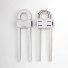 2PCS/Set Drawer Door Cabinet Cupboard Safety Locks. Baby Kids Safety Plastic U Shaped Locks.