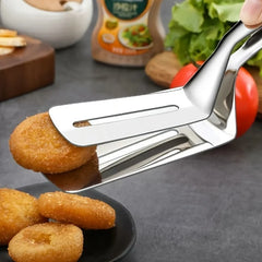 1pc stainless steel steak clip, fried fish spatula, non-stick fish spatula, multifunctional household kitchen frying spatula.