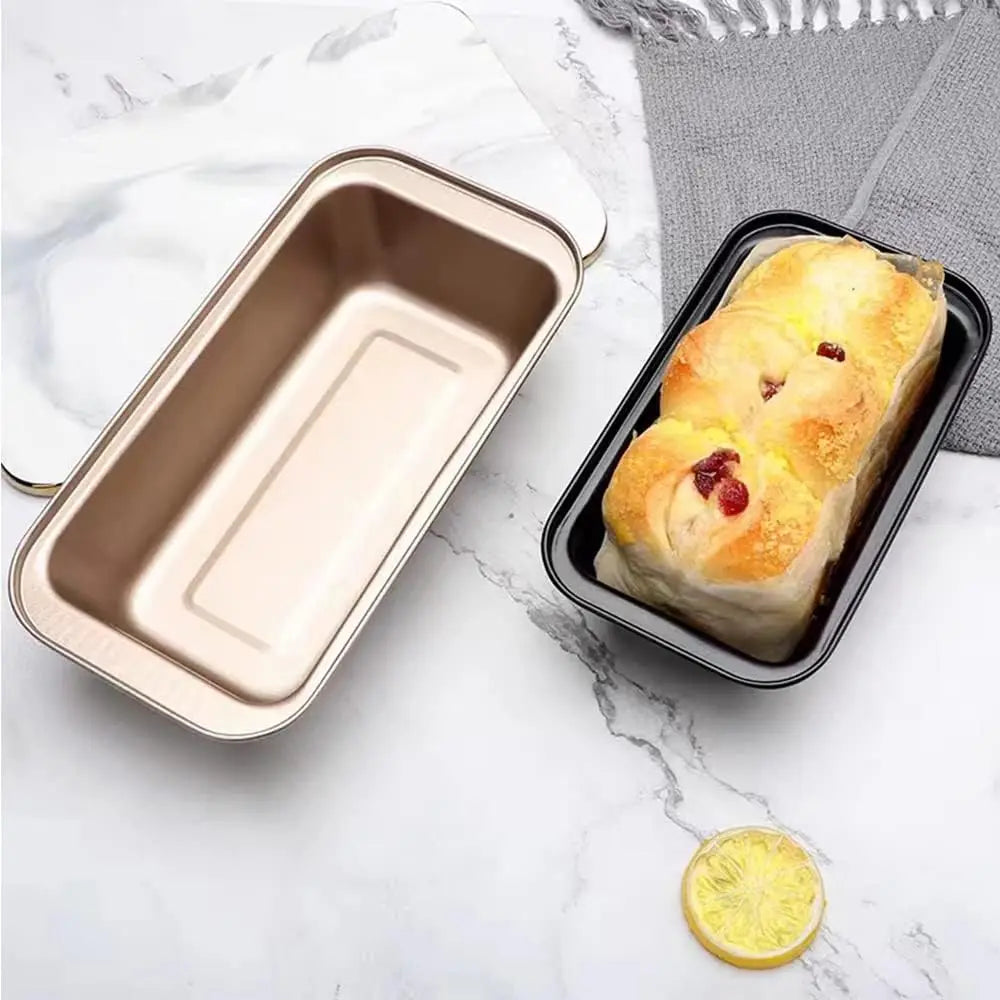 4PCS/SET Bread Loaf Baking Pan Non-Stick Carbon Steel Kitchen Meatloaf Bakeware Mold.