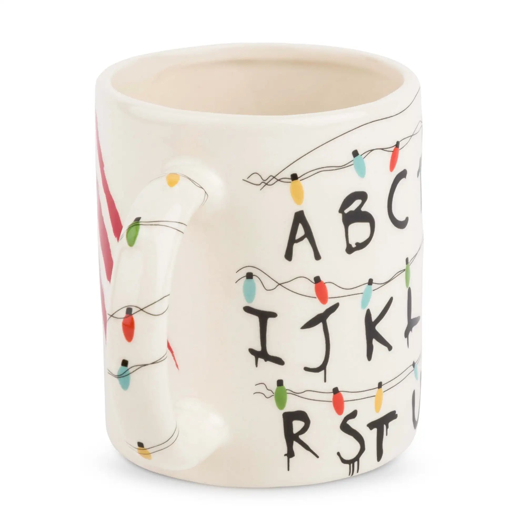 Stranger Things Alphabet String of Lights Coffee Mug.