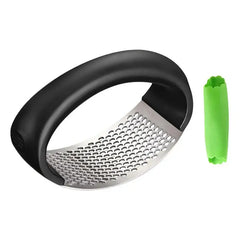 Garlic Press Crusher Kitchen Stainless Steel Garlic Crusher Presser Ergonomic Handle Cooking Gadget for Fine Garlic and Fruit