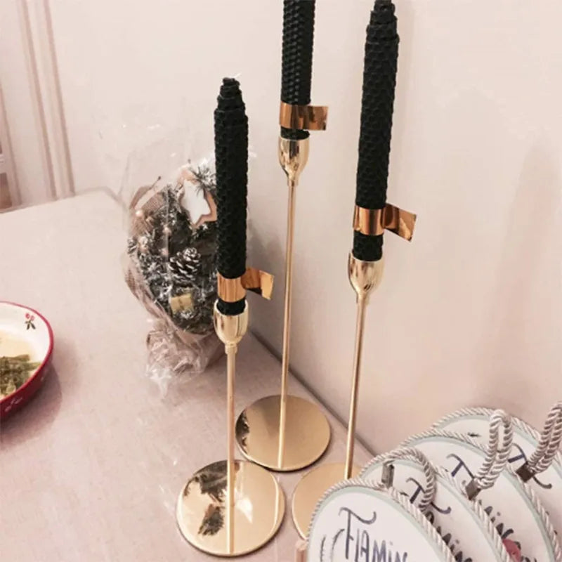 3Pcs/Set Chinese Style Metal Candle Holders.