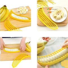 2Pcs Banana Slicer-perfect for fruit salads. Plastic Banana Fruit Slicer, Cutter, Chopper.