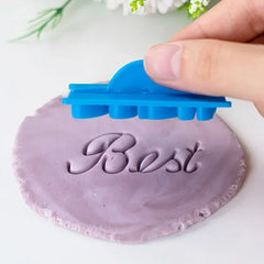 1 Six Pcs. Set Cake Baking Molds, Cookie Press Stamp. Embosser Cutter Fondant Mold. Cake Decorating.