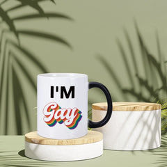 I'm Gay!! Heat Sensitive Color Changing, Ceramic Coffee Mug.