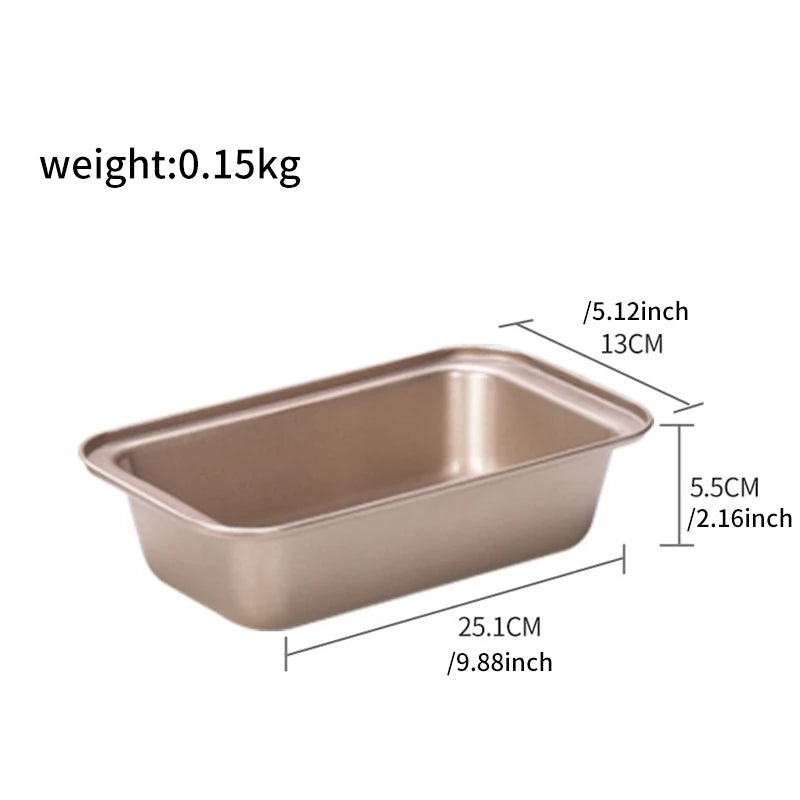 5PCS A Set Bakeware Rose Gold.  Carbon Steel Baking Pizza Pan, Cake Tray, Kitchen Pastry,.