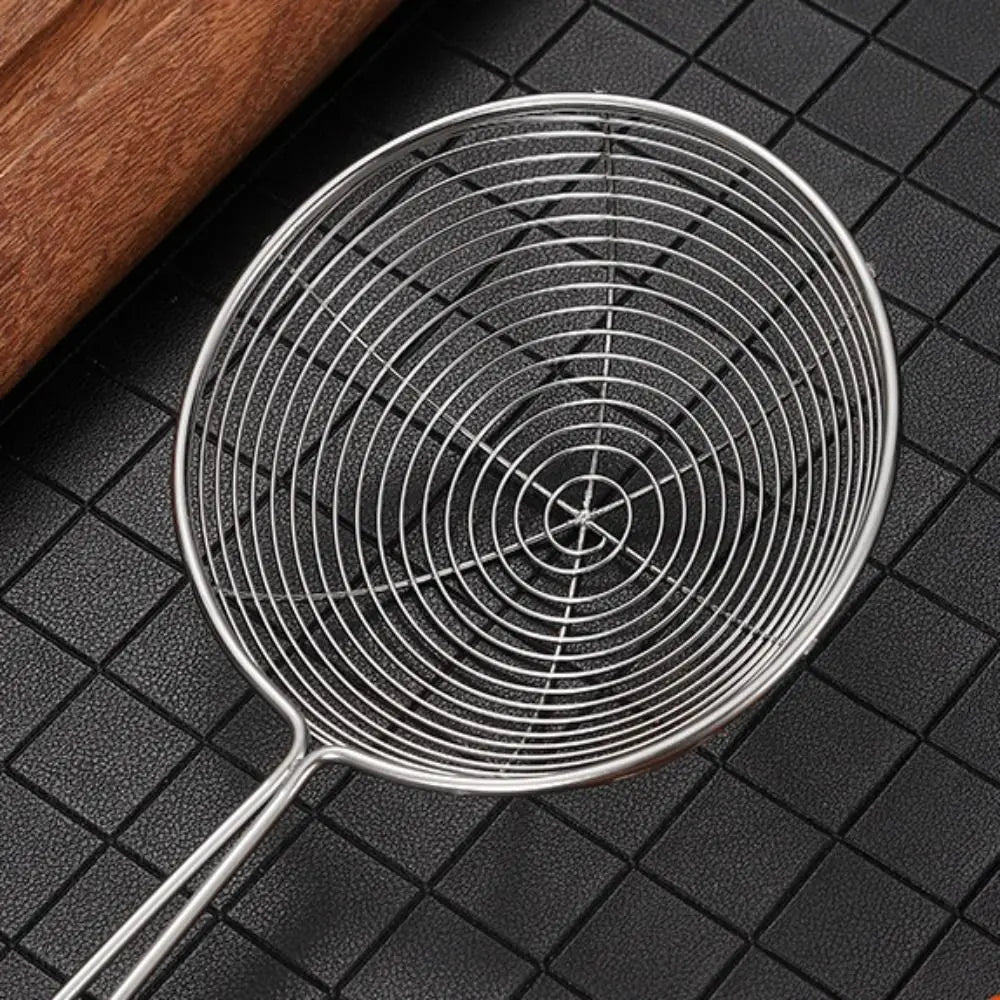 Stainless Steel Colander Scoop Spoon With Skimmer.